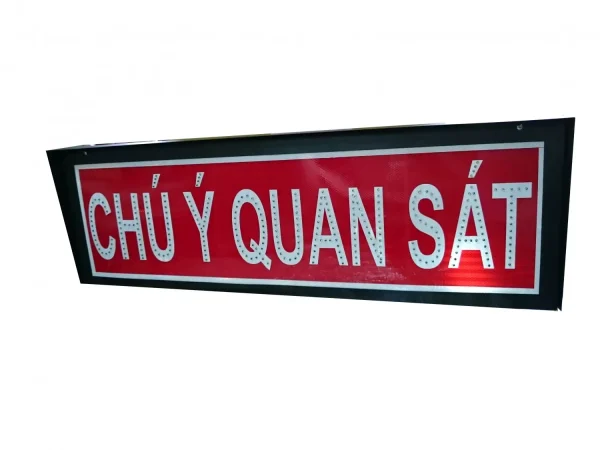 Đèn led “Chú ý quan sát” - Đèn Giao Thông Bách Việt - Công Ty CP Bách Việt