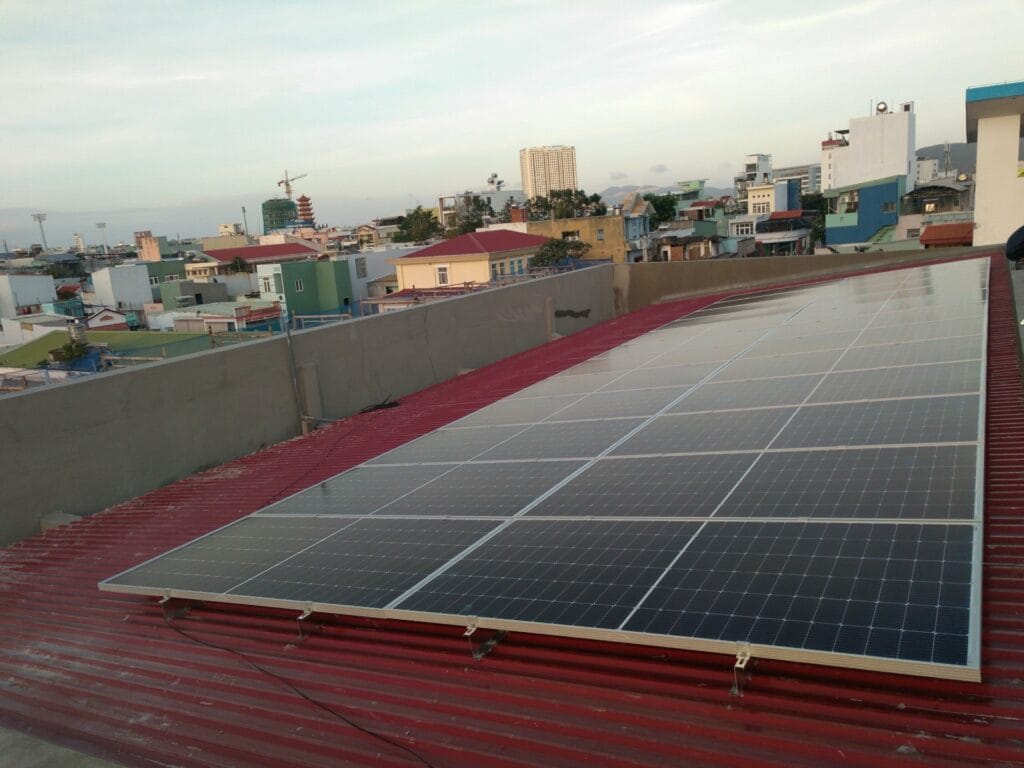 Lắp đặt điện mặt trời hòa lưới