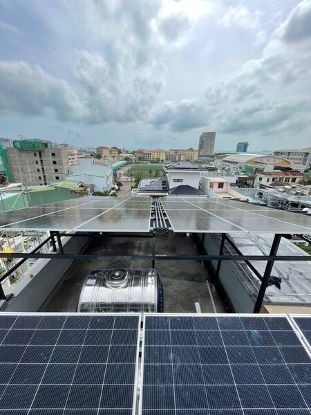 Lắp đặt hệ thống điện mặt trời 15kW 3 pha lưu trữ 28.6kWh