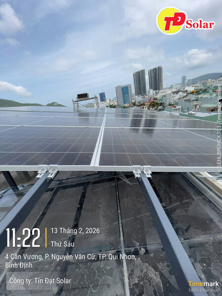 Lắp đặt hệ thống điện mặt trời 15kW 3 pha lưu trữ 28.6kWh