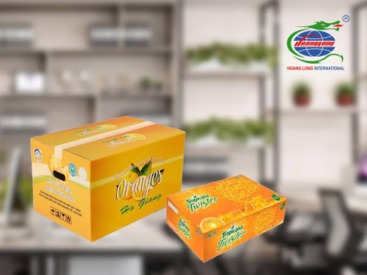Thùng carton đựng trái cây