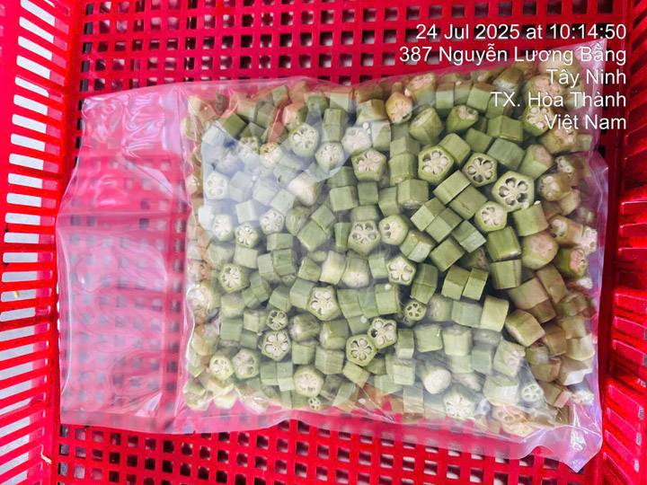 Đậu bắp cắt miếng cấp đông