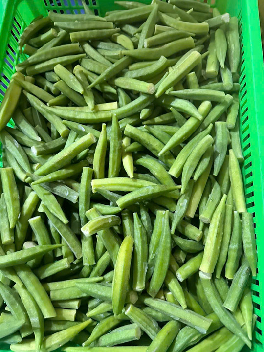 Đậu bắp cắt miếng cấp đông