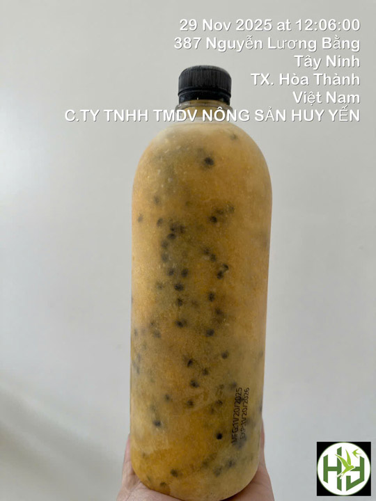 Dịch chanh dây đóng chai