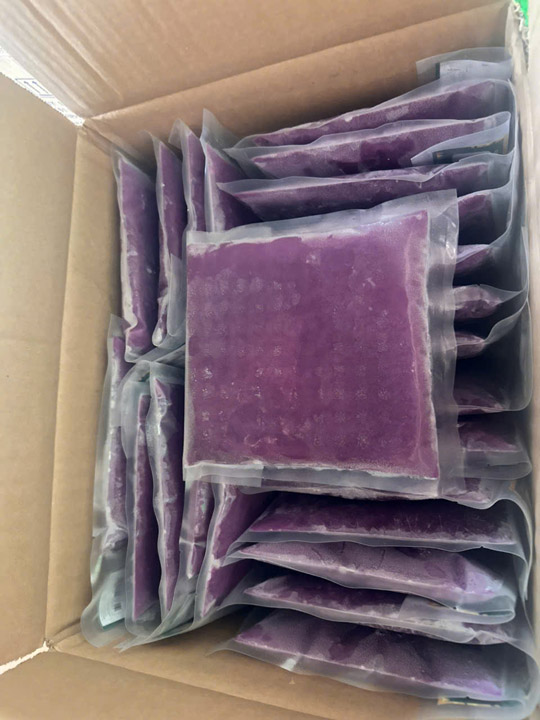 Khoai tím cấp đông