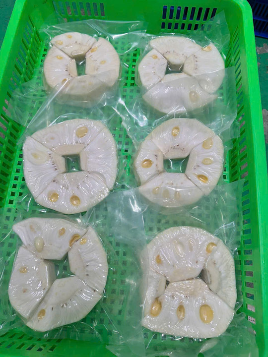 Mít non cắt khúc đông lạnh