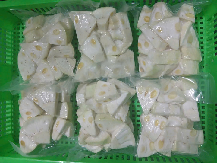 Mít non cắt khúc đông lạnh