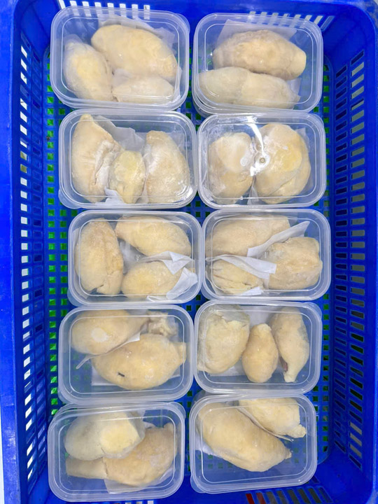 Sầu riêng cấp đông