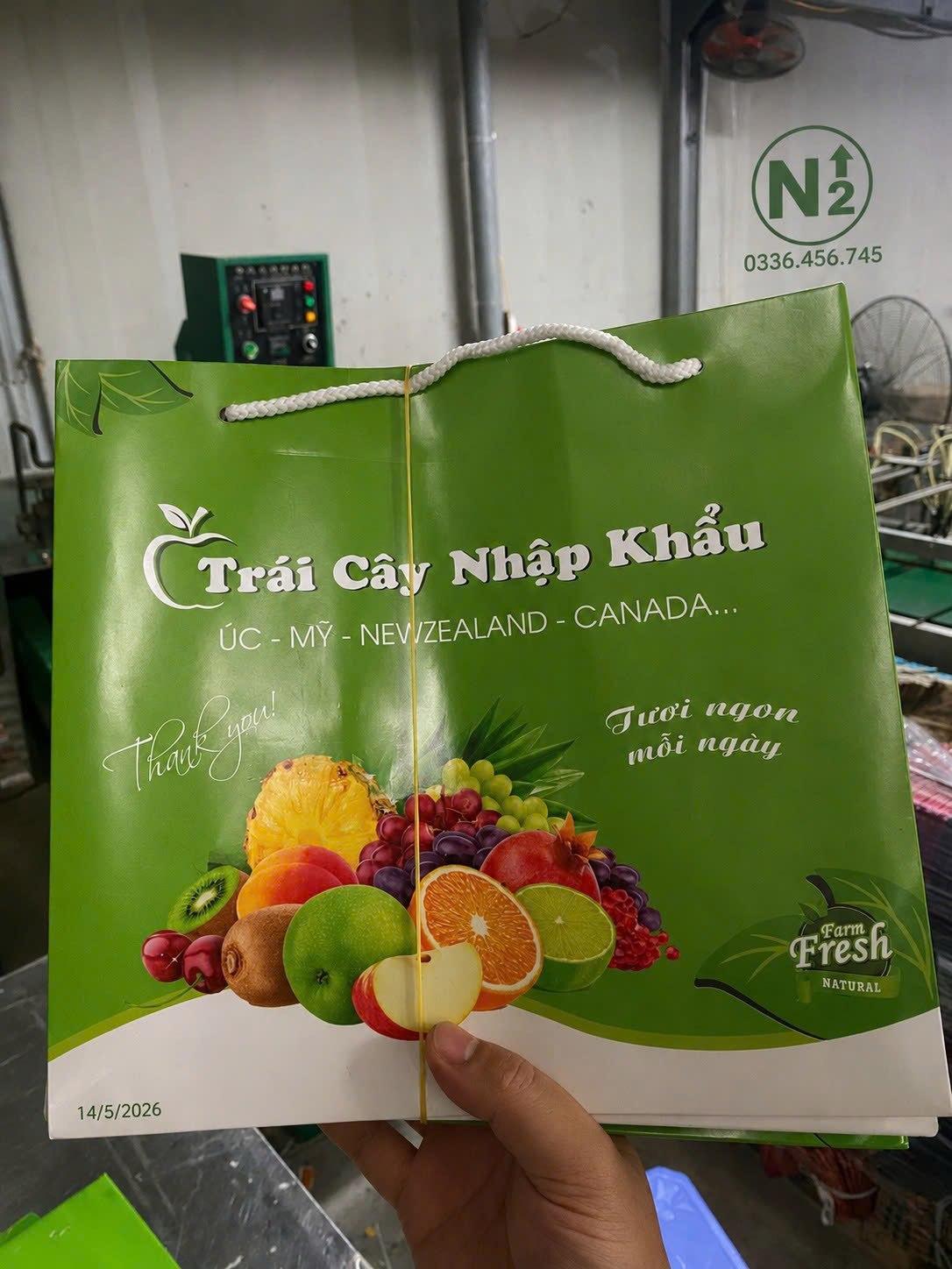 Túi giấy đựng hoa quả