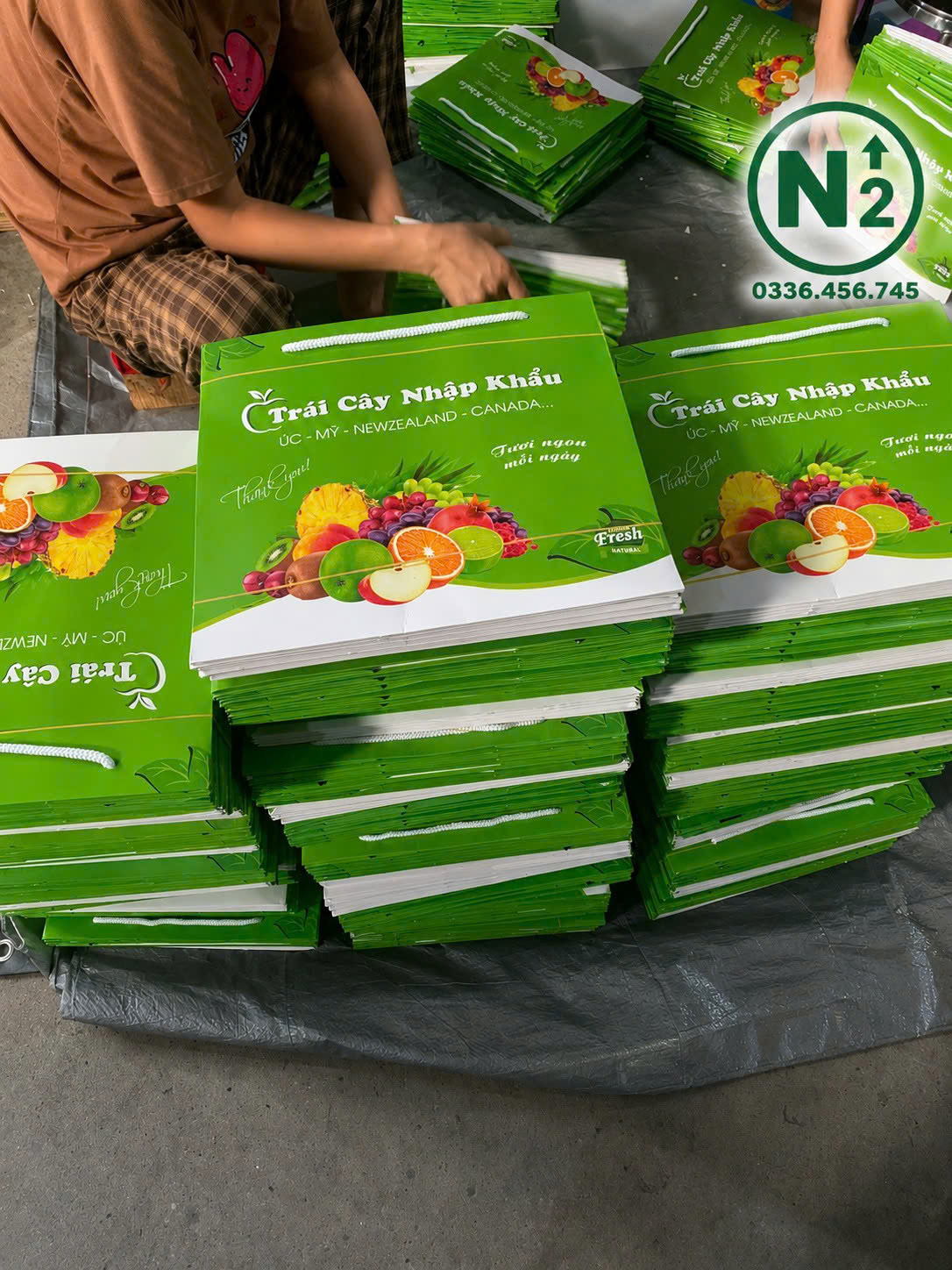 Túi giấy đựng hoa quả