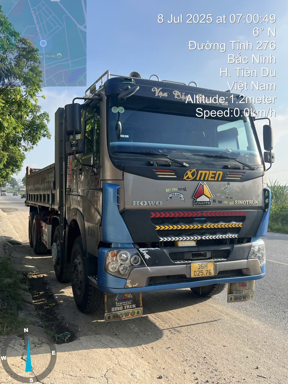 Xe tải tự đổ 36H-02576 - San Lấp Mặt Bằng 68 Ngọc Khánh - Công Ty TNHH 68 Ngọc Khánh