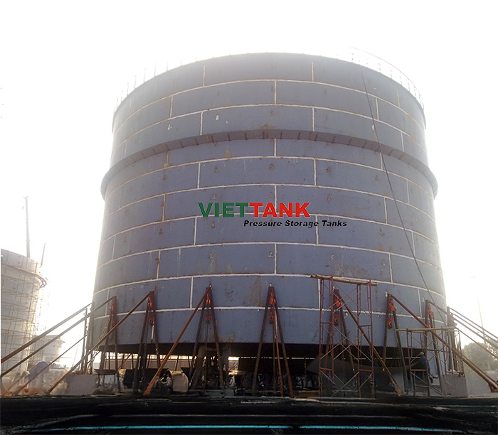 Bồn thép chứa nước 1000m³ - Dự án Nhà máy giấy Hưng Hà (Hưng Yên)