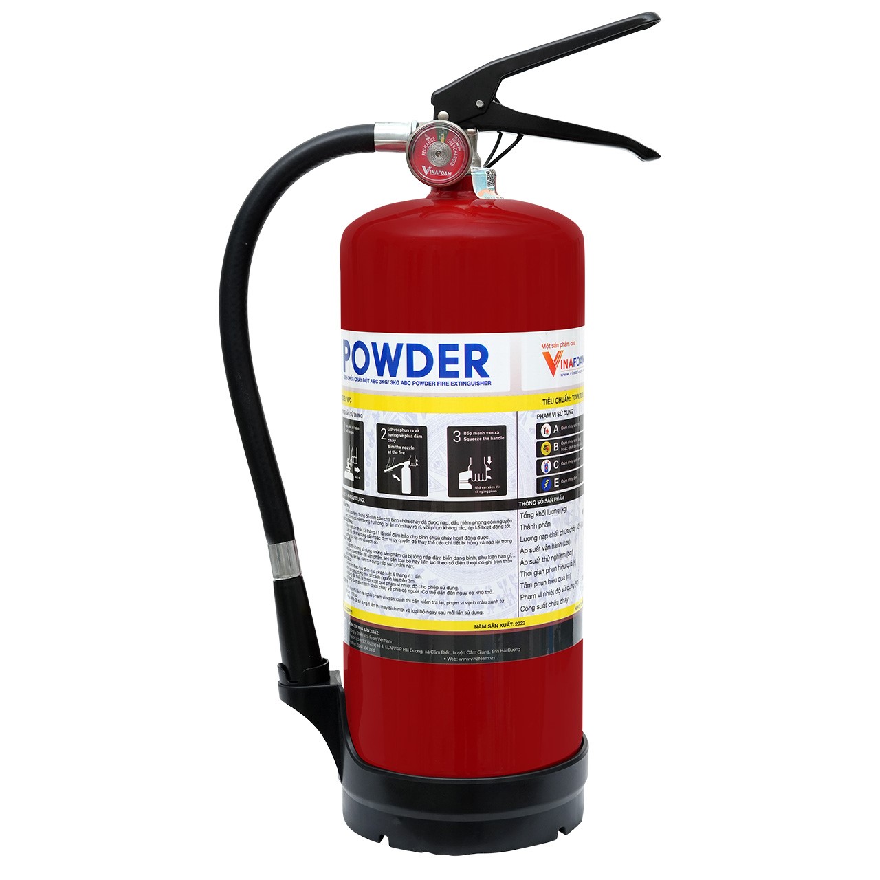 Bình bột chữa cháy 4kg