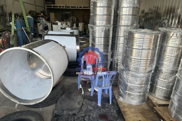 Bồn inox nắp mở nhanh