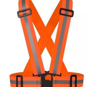 Áo dây phản quang chun màu cam