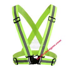 Áo phản quang chun màu xanh