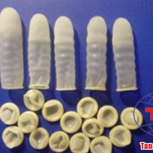 Bao ngón tay cao su trắng dài