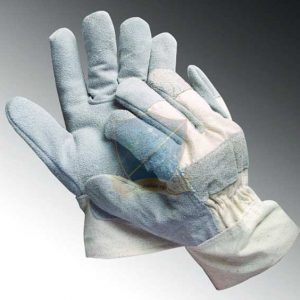 Găng da pha vải, da lộn ngắn