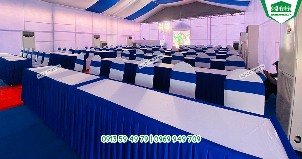 Cho thuê bàn đại biểu - Cho Thuê Nhà Bạt TP. HCM - Công Ty TNHH Một Thành Viên Nghĩa Phát