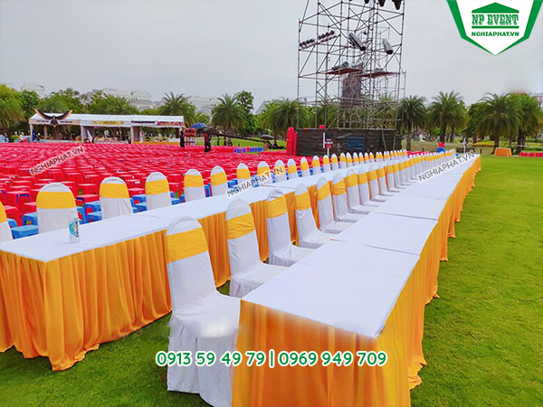 Cho thuê bàn ghế sự kiện - Cho Thuê Nhà Bạt TP. HCM - Công Ty TNHH Một Thành Viên Nghĩa Phát
