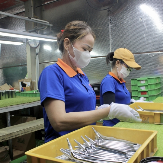 Hình ảnh kiểm hàng xi Nickel Crom