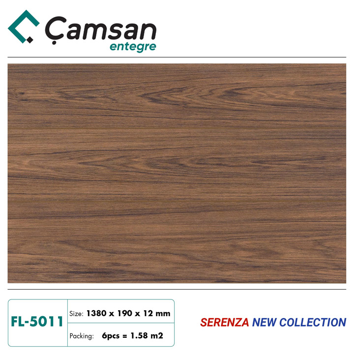 Sàn gỗ Camsan 12mm Serenza Hèm V FL5011
