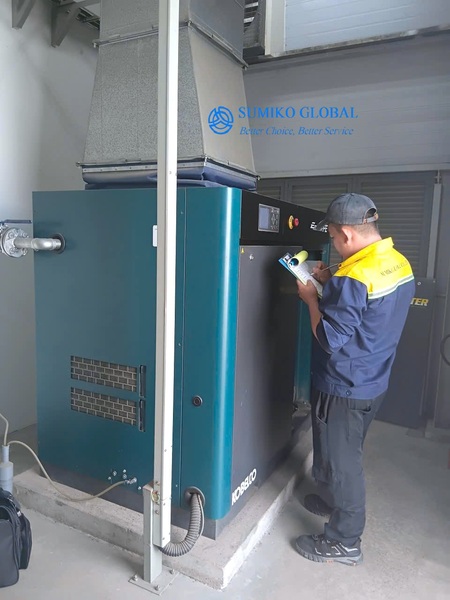 Bảo trì sữa chữa máy nén khí - Công Ty TNHH Thương Mại - Dịch Vụ - Xuất Nhập Khẩu Sumiko Global