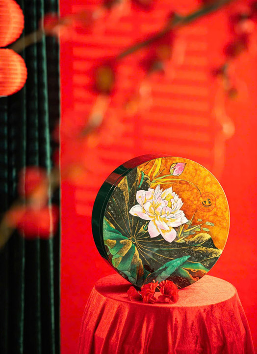 Hộp trà Bạch Liên sơn mài - Linh Hoa Trà  - Công Ty TNHH Tư Vấn Dịch Vụ Và Thương Mại Văn Lê