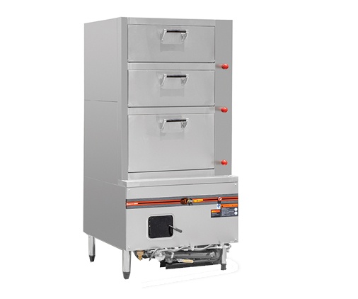 Tủ hấp hải sản dùng gas