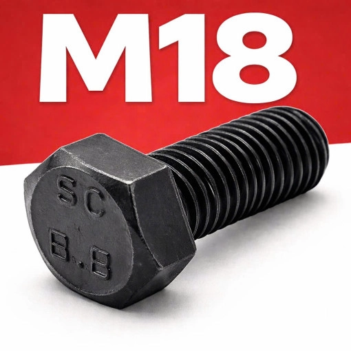 Bu lông lục giác cấp bền 8.8 M18