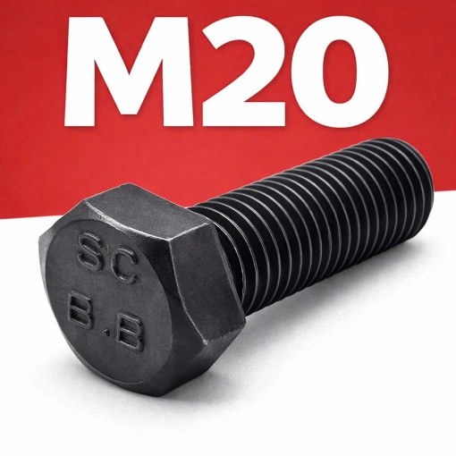 Bu lông lục giác cấp bền 8.8 M20