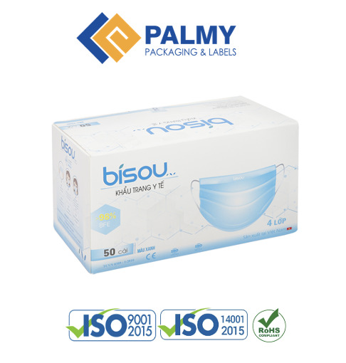 Hộp đựng khẩu trang - Tem Nhãn Decal & Bao Bì Carton Palmy - Công Ty Cổ Phần Bao Bì Và Tem Nhãn Palmy
