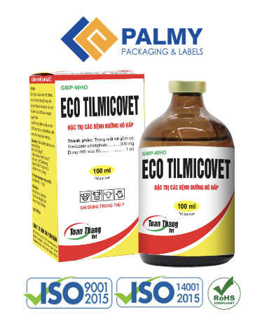 Tem thuốc thú y - Tem Nhãn Decal & Bao Bì Carton Palmy - Công Ty Cổ Phần Bao Bì Và Tem Nhãn Palmy