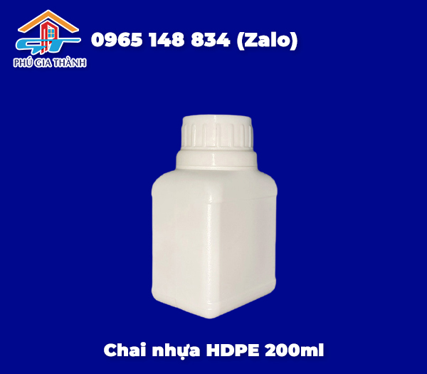 Chai nhựa HDPE 200ml