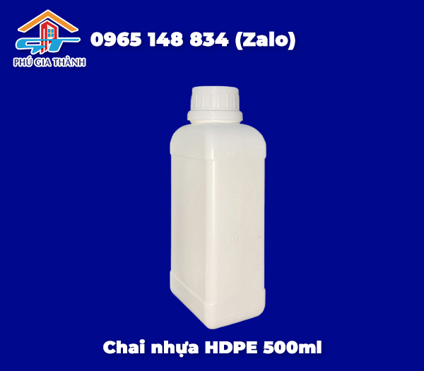Chai nhựa HDPE 500ml