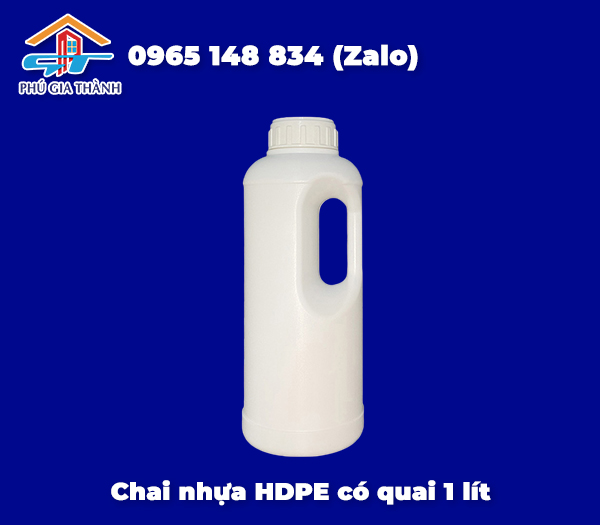 Chai nhựa HDPE có quai 1L
