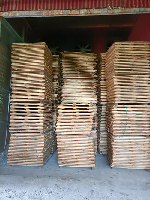 Gỗ thông xẻ sấy