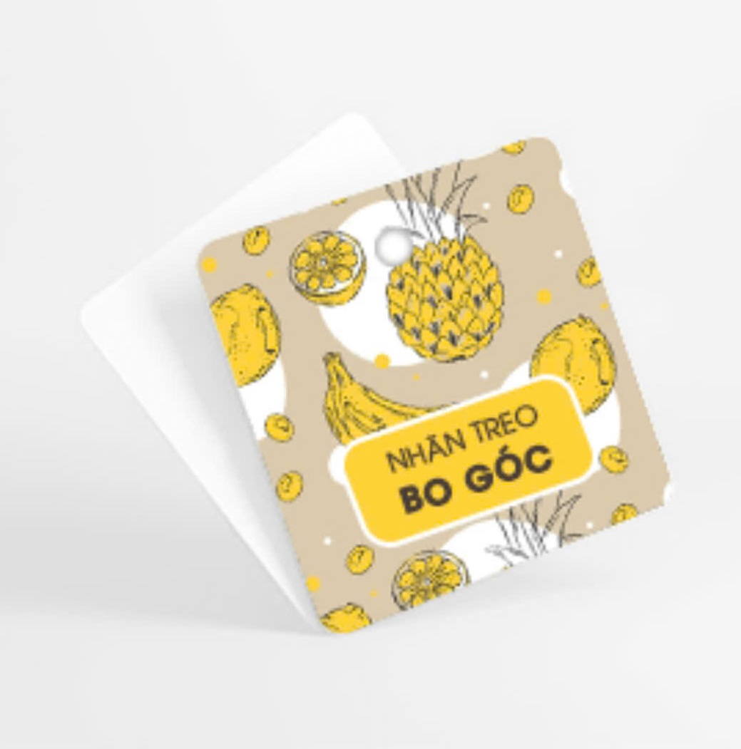 In nhãn treo bo góc