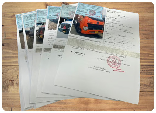 Đổi mới cavec vàng, trắng, biển số xe