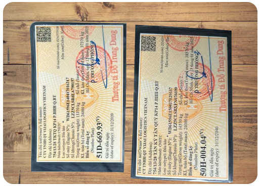 Đổi mới cavec vàng, trắng, biển số xe