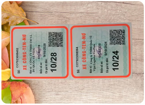 Xin giấy phép vận tải, tem Container, giấy liên vận Cam, Lào