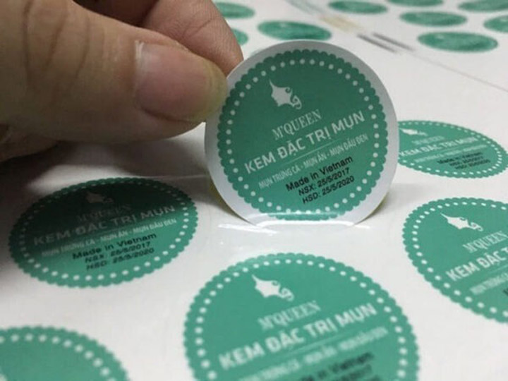 Tem nhãn decal