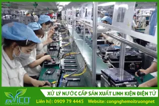 Xử lý nước cấp sản xuất linh kiện điện tử
