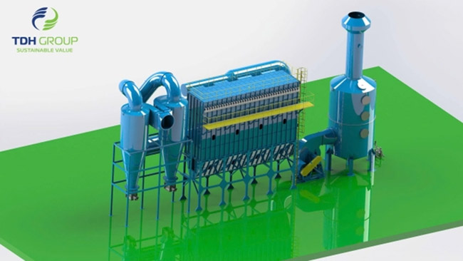 Hệ thống lọc bụi 60000 m3/h