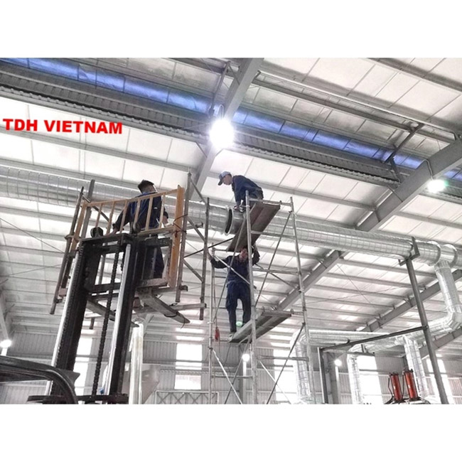 Hệ thống thông gió và xử lý khí thải cho nhà máy xử lý nhựa kla