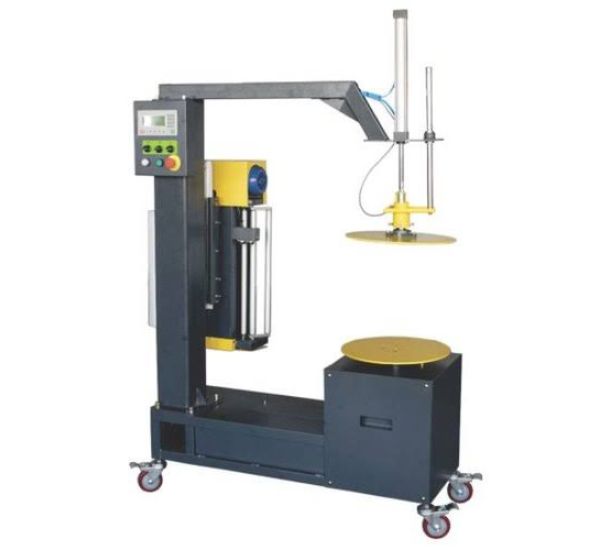 Máy quấn màng mini có tay vịn giữ hàng - Thiết Bị Đóng Gói Thanh Bình - Công Ty TNHH Thương Mại Chế Biến Thuỷ Sản Thanh Bình