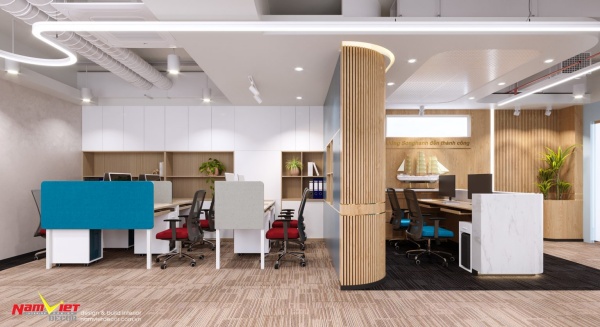 Thiết kế và thi công nội thất văn phòng - Công Ty Cổ Phần Sản Xuất Và Đầu Tư Nội Thất Nam Việt