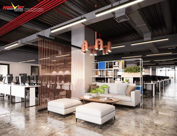 Thiết kế và thi công nội thất văn phòng - Công Ty Cổ Phần Sản Xuất Và Đầu Tư Nội Thất Nam Việt