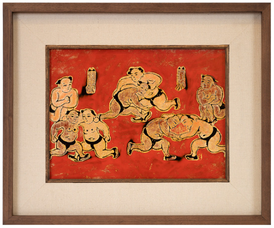 Tranh đấu vật - Tranh Sơn Dầu La Toa - Công Ty Cổ Phần La Toa