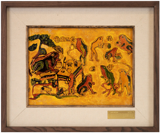 Tranh thầy đồ cóc - Tranh Sơn Dầu La Toa - Công Ty Cổ Phần La Toa